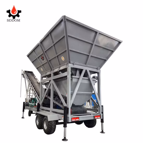60m3 Mobile Concrete Mixing Plant Dry Mortar Mix Concrete Plant